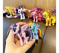 Portachiavi con ciondolo My Little Pony Classic 4th Generation, design dai colori vivaci ispirato ai personaggi della quarta generazione, ciondolo decorativo per borsa dai colori pastello brillanti co