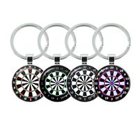 Portachiavi Con Ciondolo Target Da 4 Pezzi, Portachiavi Creativo, Portachiavi Retrò, Ciondolo Alla Moda, Etichetta Regalo