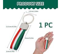 Portachiavi Con Elementi Italiani Da 2 Pezzi, Portachiavi In Fettuccia Di Nylon, Portachiavi Regalo, Portachiavi Durevoli