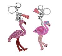 Portachiavi Con Fenicottero Con Diamanti Da 2 Pezzi, Portachiavi Da Donna, Portachiavi Alla Moda, Portachiavi Con Animali Creativi