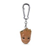 Portachiavi con gancio 3D piramidale Marvel Guardiani della Galassia Logo Baby Groot