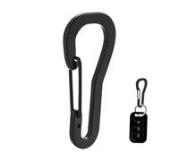 Portachiavi con gancio ad alte prestazioni, per carabina sicura, con porta molla, moschettone portatile per escursioni, attrezzi da campeggio, o