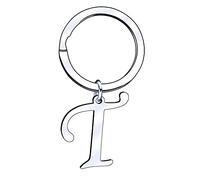 Portachiavi con Lettera a b c d e f g h j k l m n i o p q r s t u v w x y z,26 Portachiavi Ciondolo Lettera Iniziale Donna Uomo per Regalo Compleanno Anniversario Laurea Natale (T)
