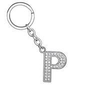 Portachiavi con Lettera a b c d e f g h j k l m n i o p q r s t u v w x y z,26 Portachiavi Ciondolo Lettera Iniziale Donna Uomo per Regalo Compleanno Anniversario Laurea Natale (P1)