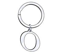 Portachiavi con Lettera a b c d e f g h j k l m n i o p q r s t u v w x y z,26 Portachiavi Ciondolo Lettera Iniziale Donna Uomo per Regalo Compleanno Anniversario Laurea Natale (O)