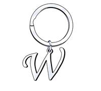 Portachiavi con Lettera a b c d e f g h j k l m n i o p q r s t u v w x y z,26 Portachiavi Ciondolo Lettera Iniziale Donna Uomo per Regalo Compleanno Anniversario Laurea Natale (W)