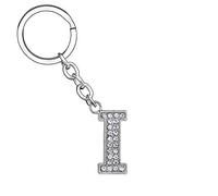 Portachiavi con Lettera a b c d e f g h j k l m n i o p q r s t u v w x y z,26 Portachiavi Ciondolo Lettera Iniziale Donna Uomo per Regalo Compleanno Anniversario Laurea Natale (I1)