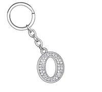 Portachiavi con Lettera a b c d e f g h j k l m n i o p q r s t u v w x y z,26 Portachiavi Ciondolo Lettera Iniziale Donna Uomo per Regalo Compleanno Anniversario Laurea Natale (O1)