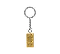 Portachiavi con mattoncino LEGO dorato