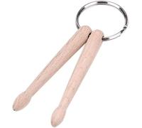 Portachiavi con mini bacchette in legno per batteria, portachiavi decorativo per percussioni e accessori professionali per batteria e percussioni