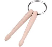 Portachiavi con mini bacchette in legno per batteria, portachiavi decorativo per percussioni e accessori professionali per batteria e percussioni