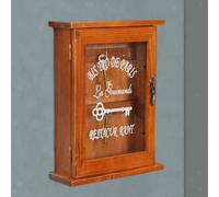 Portachiavi con montaggio a parete, organizer per chiavi in legno, per esterni,