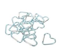 Portachiavi con moschettone a forma di cuore da 30 pezzi: simpatico portachiavi