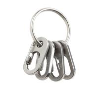 Portachiavi con moschettoni Nite Ize KeyRing MicroLink - Argento