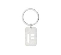 Portachiavi con numero 5/6 pezzi Pendenti spazzolati portachiavi con 26 lettere scavate creative for le chiavi del dormitorio Armadietti di casa(K-O)