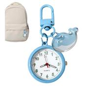 Portachiavi con orologio | Accessori alla moda - Piccolo orologio da borsetta ciondolo - per tutti i giorni, viaggi, pendolari all'aperto, bambini, ragazze, studenti, zaino per la scuola