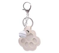 Portachiavi con pelo di gatto, souvenir memoriale di stoccaggio, portachiavi per la perdita di animali, ciondolo a forma di borsa, per donne, uomini, studenti, amanti degli animali, regalo, bianco, Se