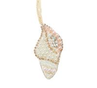 Portachiavi con perline a forma di animale marino pratico tessuto toppe portachiavi accessorio borsa ornamento borse contemporanee decorazione colorato pesce corallo portachiavi ciondolo, H