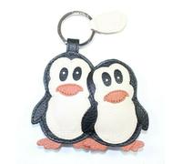 Portachiavi con Pochette Portamonete in Pelle a forma di animali Coppia Pinguini