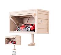 Portachiavi con porta apribile, portachiavi autoadesivo da parete, in legno, salvaspazio, organizer a di garage per auto, gancio con porta apribile per la casa