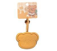 Portachiavi con portafoglio orso, portachiavi con borsa - Borsa in silicone con orsetto,Borsette per il cambio di periferiche per figure anime, portachiavi per borsa piccola con cerniera per mo