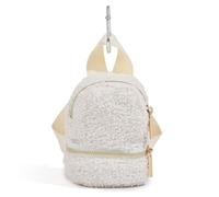 Portachiavi con portamonete in peluche,Piccola borsa per trucco,Mini sacchetto di stoccaggio, Ciondolo portachiavi carino portamonete,Borsa portatile per auricolari, bianco, alla moda