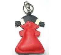 Portachiavi con Portamonete in Vera Pelle Pochette a forma di Bambina Bimba