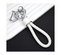 Portachiavi Con Supporto A Conchiglia Per VW Per Touareg 2017 2018 2019 2020 2021 Custodia Protettiva Per Chiave Auto In TPU Morbido Accessori(White keychain 1)