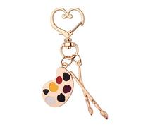 Portachiavi con tavolozza artistica, regalo per donne, uomini, migliore amico, regalo di compleanno per bestie artisti, pittori, amanti dell'arte, regali per studenti d'arte, insegnanti, pennelli