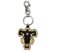 Portachiavi con trifoglio nero - Emblema Black Bulls