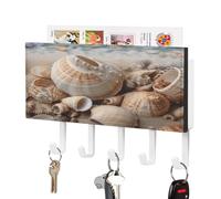 Portachiavi, conchiglie di The Seashore Print Key Hanger Wall Mount, gancio portachiavi da parete, portachiavi da parete, organizer per chiavi