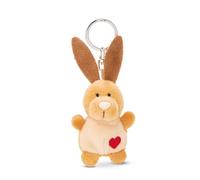 NICI Portachiavi coniglio con cuore 5cm - marrone - Un compagno fedele per zaino o borsa, portachiavi per tutte le età | 62076