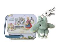 Portachiavi Coniglio Con Farfalla, Portachiavi Coniglio Con Farfalla, Porta Pallina Di Coniglio Dolce, Ciondolo Borsa Con Nastro, Portachiavi Peluche, verde, Se référer au descriptif