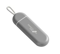 Portachiavi contenitore per pillole - Mini custodia portatile, design organizer a 3 scomparti, protezione sigillata a prova di umidità, struttura leggera e resistente, attacco sicuro per cordino | Tra