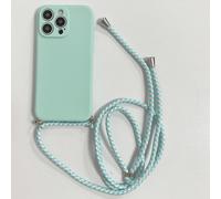 Portachiavi, Cordino 1 pezzo Custodia per telefono a cubo magico quadrato azzurro chiaro + Cinghia, Antiurto, Compatibile con Apple/Redmi/VIVO/OPPO IPhone X/XS,iPhone 12,iPhone 12 Pro,iPhone 12 Pro Ma