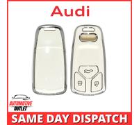 Portachiavi Cover Custodia Auto Smart Bianco per Audi A4 B9 A5 A6 8S 8W Q5 4M S4