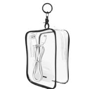 Portachiavi, custodia trasparente per modellini, Nero, Fare riferimento | Portafoglio organizer portatile per bambole, chiavi, cosmetici, rossetti, piccole figure, miniature, bigiotteria, feste