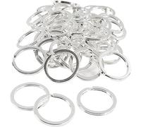 Portachiavi, D: 28 mm, placcato argento, SP, 50 pezzi