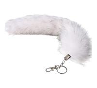 Portachiavi da appendere alla moda con pelliccia di volpe, ornamento da appendere, ciondolo per borsa, portachiavi per auto, decorazioni per borse, per donne e ragazze, volpi, pellicce, coda