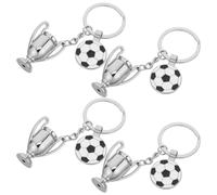 Portachiavi da calcio 4 pezzi: ciondolo decorativo per borsa da calcio -