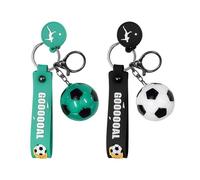 Portachiavi Da Calcio In 2 Pezzi, Portachiavi Regalo, Mini Portachiavi Da Calcio Simulati, Portachiavi Per Auto, Portachiavi Per Tifosi