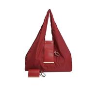 Portachiavi da donna, espandibile, con passante in metallo, borsa da donna con corpo pieghevole, alla, borsa portatile per la spesa per le vacanze quotidiane a casa, Rosso vinaccia