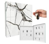 Portachiavi da muro 30x30 cm Minimalismo elegante Porta Destra Bianco