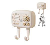 Portachiavi da parete, 8,3 x 5,8 cm, organizer con allarme audio, promemoria volume regolabile con ganci per ingresso, portaoggetti da parete per cucina, soggiorno, garage, corridoio, dormitorio