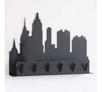 Portachiavi da Parete Arti e Mestieri New York - Nero.