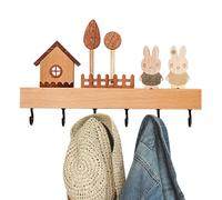 Portachiavi da parete con 6 ganci - appendichiavi da muro senza perforazione | ganci per appendi chiavi e posta all'ingresso | gli utensili cucina | Portachiavi a parete, appendiabiti