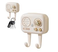 Portachiavi da parete, supporto per chiavi con promemoria sonoro | ganci per organizzazione di ingresso con capacità regolabile per cucina, soggiorno, garage, alloggio e corridoio