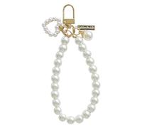 Portachiavi da uomo e da donna, con perle finte, portachiavi dorato per auto, zaino, accessorio per appendere gli anelli, regalo per i propri cari, supporto per auto a forma di cuore, portachiavi