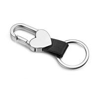 Portachiavi da uomo in pelle per auto, anello portachiavi nero intelligente portachiavi clip su passanti per cintura per donne, Nero , S, Vintage