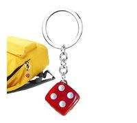Portachiavi Dadi - Ciondolo Zaino Elegante, Borse Moderne | Divertente Accessorio Per Portafogli, Borse, Telefoni Cellulari, Per Personalizzazione, Eccellenti Acces, Rosso, Consulte